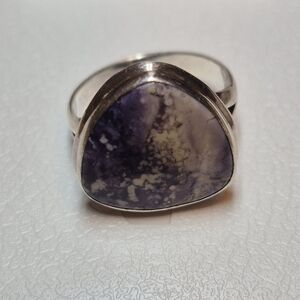 Sterling Silver Australian Opal Ring